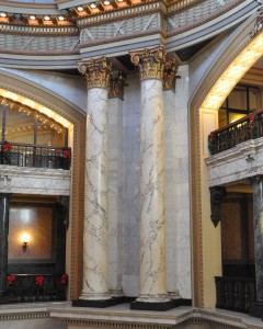 State Capitol (Faux Marble Columns in Rotunda), Jackson, MS - 2013-12-11