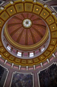 State Capitol (Rotund Dome from 3rd Floor), Montgomery, AL - 2013-12-09