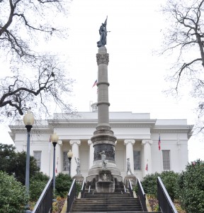 State Capitol (West Entrance - Monument to Confederate Soliders), Montgomery, AL - 2013-12-09