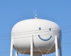 Water Tower (Smiley Face), La Grange, TX - 2013-12-15