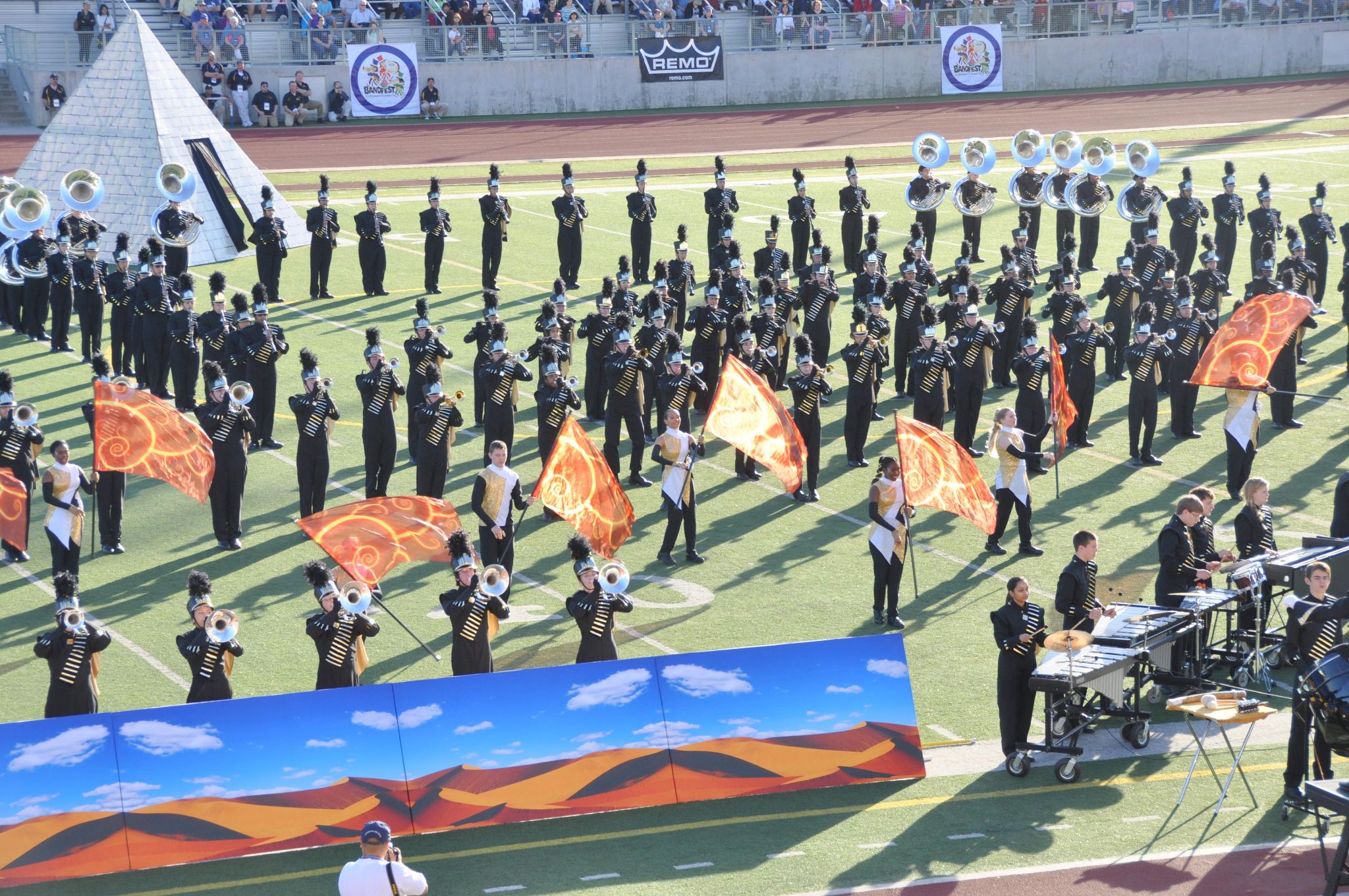 Westfield High School Marching Band (a), Bandfest, Pasadena City College, Pasadena, CA - 2013-12-30