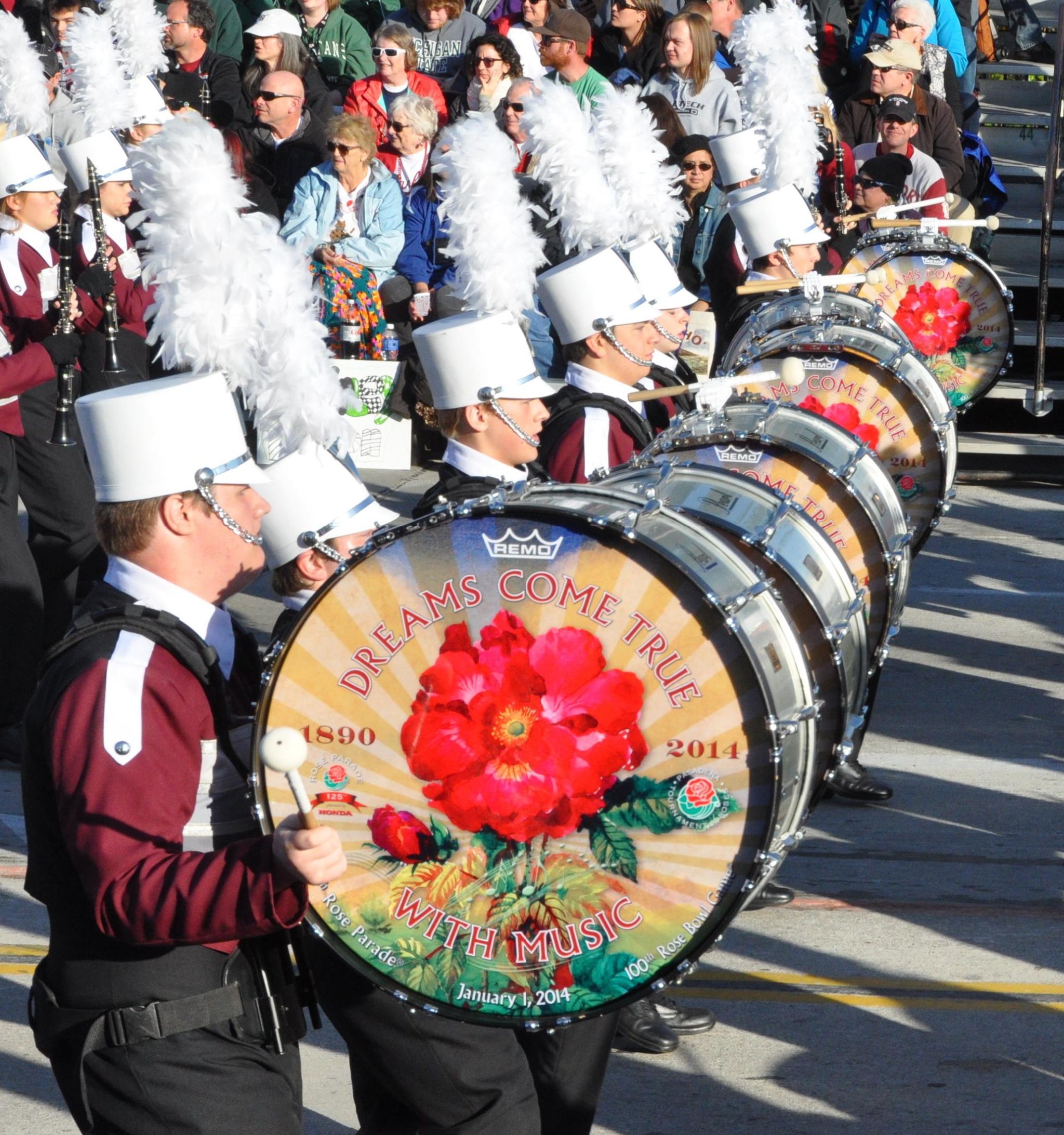 Dobyns-Bennett High School Marching Indiana Band (c), Tournament of Roses Parade, Pasadena, CA - 2014-01-01