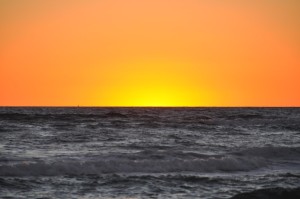 Sunset Afterglow (a), Grayton State Park Beach, Santa Rosa, FL - 2014-01-9