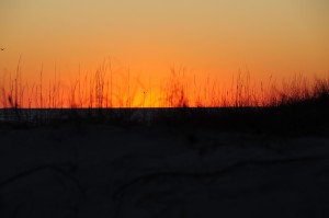 Sunset Afterglow (c), Grayton State Park Beach, Santa Rosa, FL - 2014-01-9