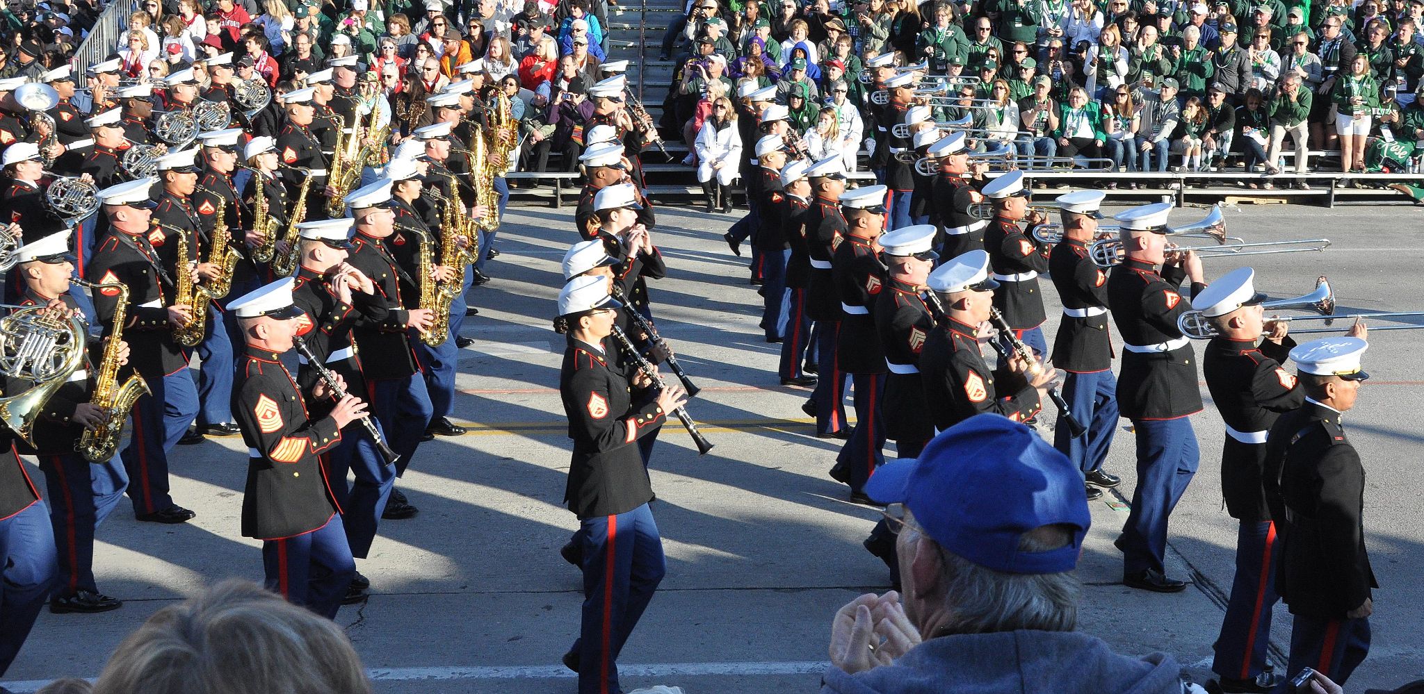 USMC Marching Band (a), Tournament of Roses Parade, Pasadena, CA - 2014-01-01