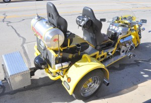 Unusual Three-wheel Motorcycle, Grapevine, TX - 2014-01-12