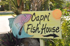 Capri Fish House Sign, Isle of Capri, Naples, FL - 2014-03-01