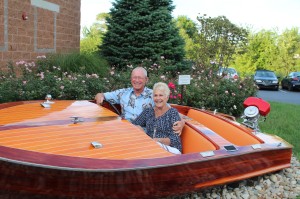 2014-08-27 - Dick and Debbie in Boat at the Boatworks Waterfront Restaurant, Holland, MI