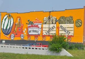Building Mural in Eastern Market (a), Detroit, MI - 2014-08-01