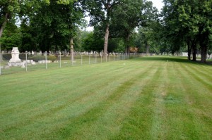Mount Elliot Catholic Cemetery Rear Fence, Detroit, MI - 2014-08-01