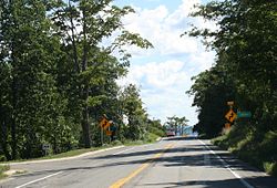 Omena_Michigan_Sign_Looking_South_M-22