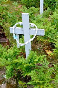 We’ve been unable to learn the purpose of the wreaths around certain of the grave crosses 
