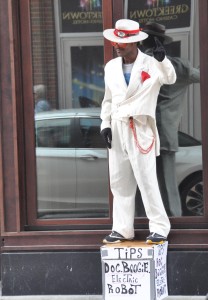 Street Performer, Greektown, Detroit, MI -2014-08-01
