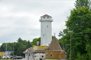Tourist Trap Lighthouse and Gift Store on US Route 2, St. Ignace, MI -2014-08-16