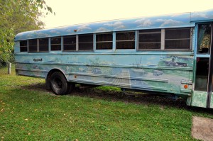 Blue [School] Bus (c), Pegasus Farm Campground, Elkin, WV - 2014-09-06