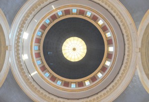 West Virginia Capitol (Interior of the Dome - c), Charleston, WV - 2104-09-05