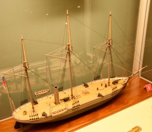 CSS Chattahoochee (Scale Model) - National Civil War Naval Museum, Columbus, GA - 2016-04-12 - Copy
