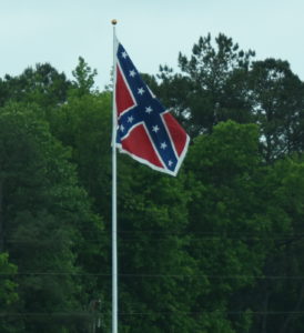 Confederate Flag, Along I-95, Southern VA - 2015-05-13