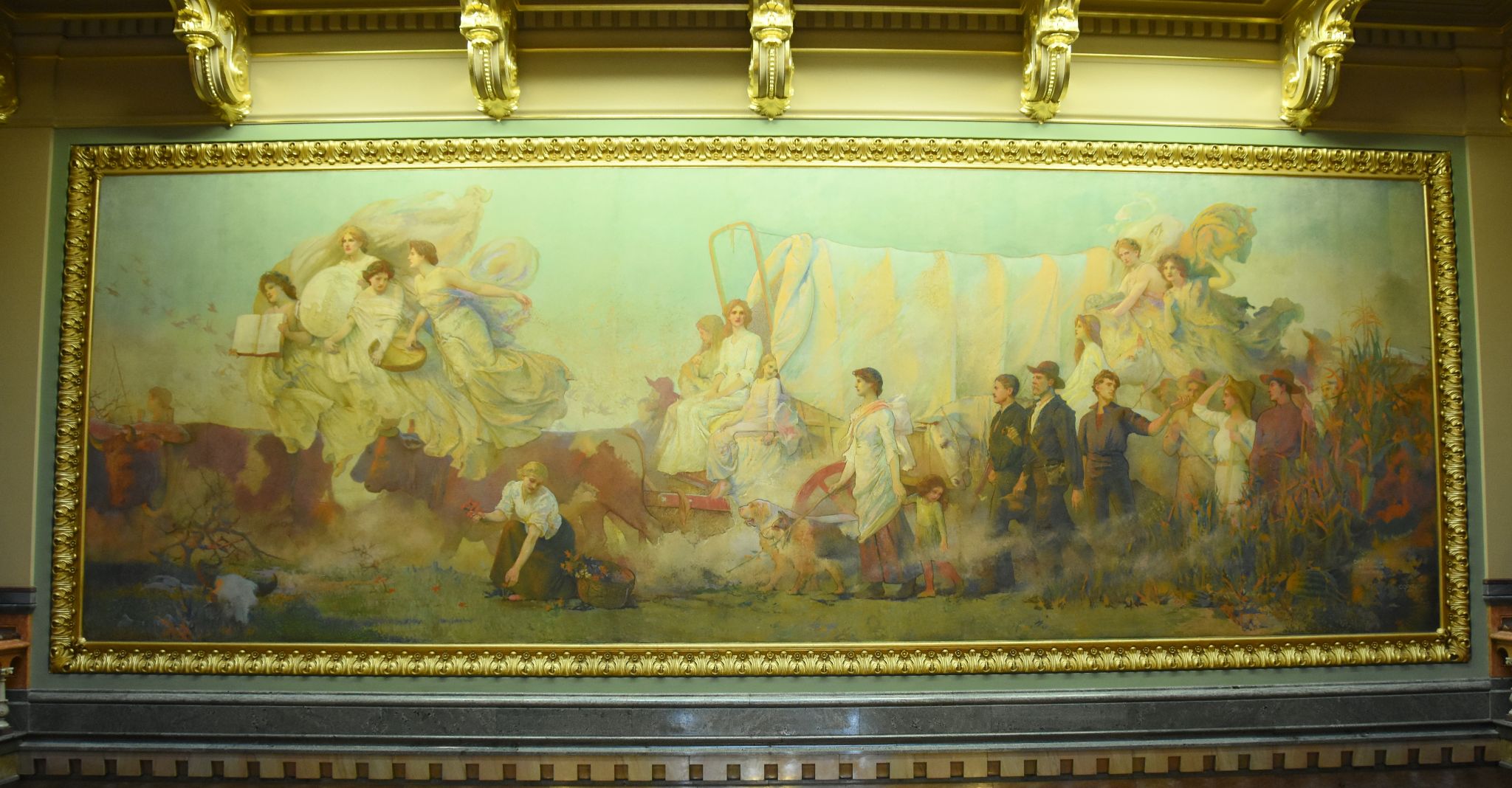 Iowa State Capitol (Grand Staircase Landing Mural Painting), Des Moines, IA - 2016-06-30