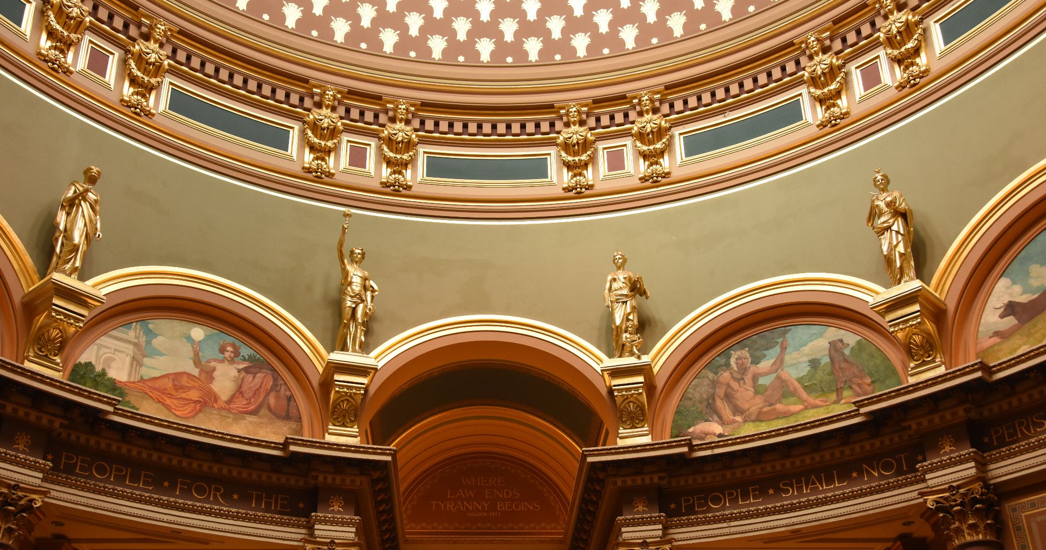 Iowa State Capitol (Second Floor States and Paintings - a), Des Moines, IA - 2016-06-30