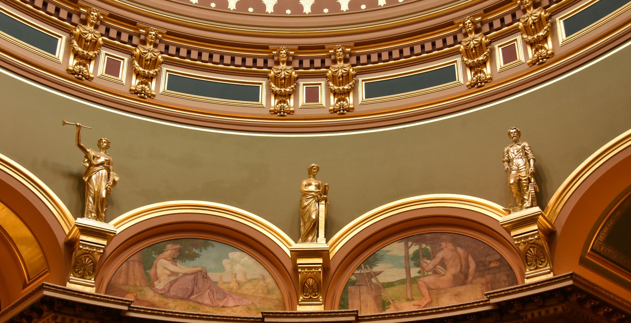 Iowa State Capitol (Second Floor States and Paintings - d), Des Moines, IA - 2016-06-30