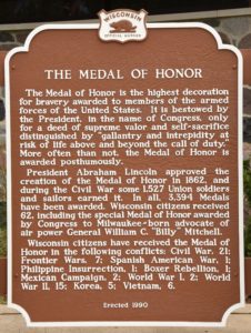 Medal of Honor Plaque, Wisconsin Welcome Center Sign, I-90 - 2016-06-26