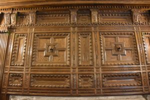 Salisbury (Commoon Room - Carved Paneling Above the Fireplace), Des Moines, IA - 2016-06-30