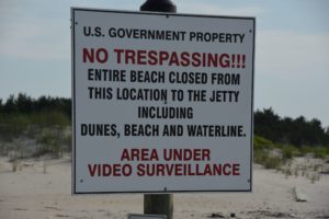 Waringing Signs (a) at Coast Guard Enlisted Station, Cape May, NJ - 2106-06-12