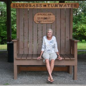 2016-07-21 - Debbie in Campground  Chair, Tumwater, WA - 2016-07-21