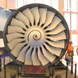 Future of Flight Exhibit (Rolls Ryoce Trent 100 Engine - 90% scale), Everett, WA - 2106-07-20