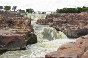 Middle and Lower Falls (a), Falls Park, Sioux Falls, SD - 2016-07-02