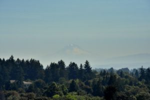 Mt. Hood (78 miles to teh East) from Atop the Oregon State Capitol, Salem, OR - 2016-07-29