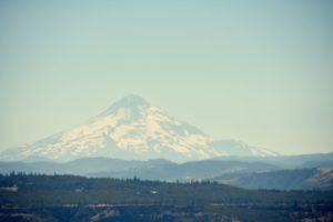 Mt. Hood in PM Sun from north of White Salmon, WA - 2016-07-23