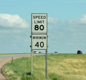Posted Spped Limit on I-29 in South Dakota - 2016-07-02