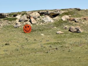 Smiley Face off I-94, Western North Dakota - 2016-07-08