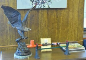 State Capitol (Governor's Office - Eagle and Peace Pipe), Bismarck, ND - 2016-07 - Copy