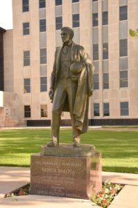 State Capitol (Statue of John Burke), Bismarck, ND - 2016-07-07