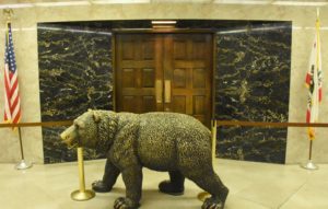 California State Capitol (Golden Bear outside the Governor's Office - a), Sacramento, CA - 2016-08-05