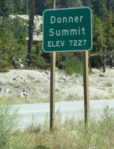 Donner Summit (7,272'), Summit of Donner Pass (7,247'), I-80 Eastbound, CA - 2016-08-07