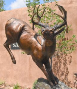 Elk Sculpture, Santa Fe, NM - 2016-08-22