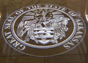 State Capitol (State Seal Projection on First Floor), Little Rock, AR - 2016-08-29