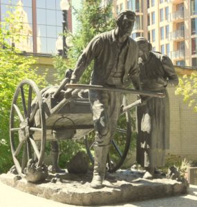 Temple Square (Handcart Pioneer Monument), Salt Lake City, UT - 2016-08-12