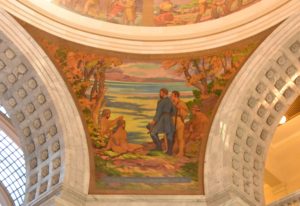 Utah State Capitol (Rotunda Art - Fremont First Sees Great Salt Lake – 1843 ), Salt Lake City, UT - 2016-08-1