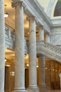 Utah State Capitol (Rotunda Marble Columns), Salt Lake City, UT - 2016-08-12
