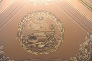 Tennessee State Capitol (1st Floor Center Ceiling Fresco - State Seal), Nashville, TN - 2016-09-01